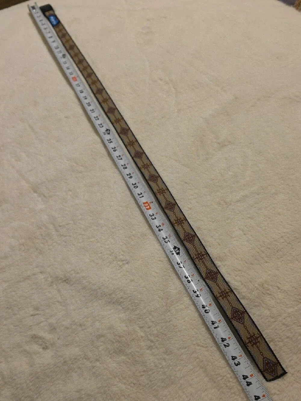 Kavu Men’s Black and Tan Patterned Web Belt